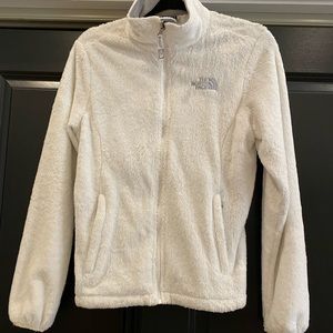 The North Face White Furry Jacket